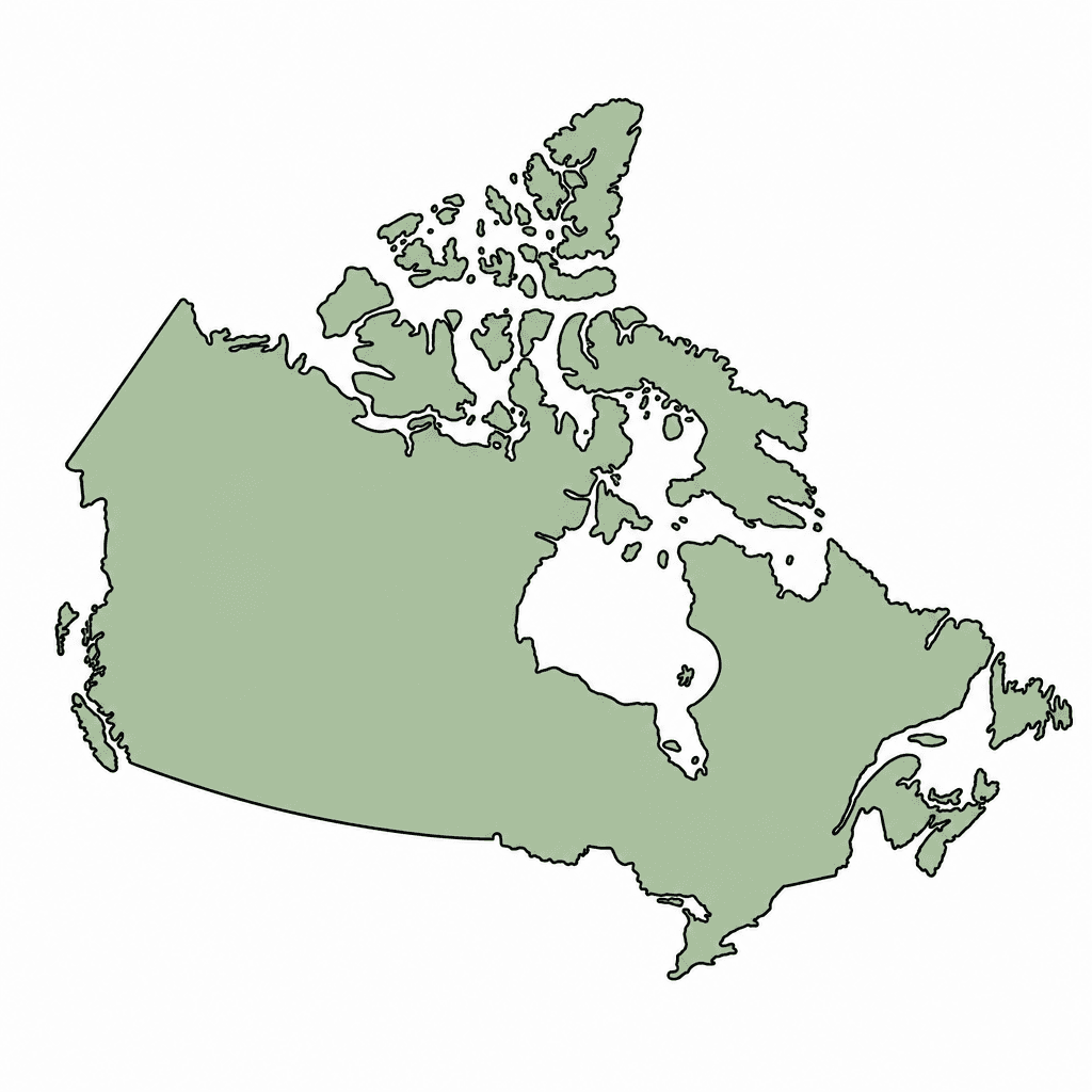 Canada Map Outline