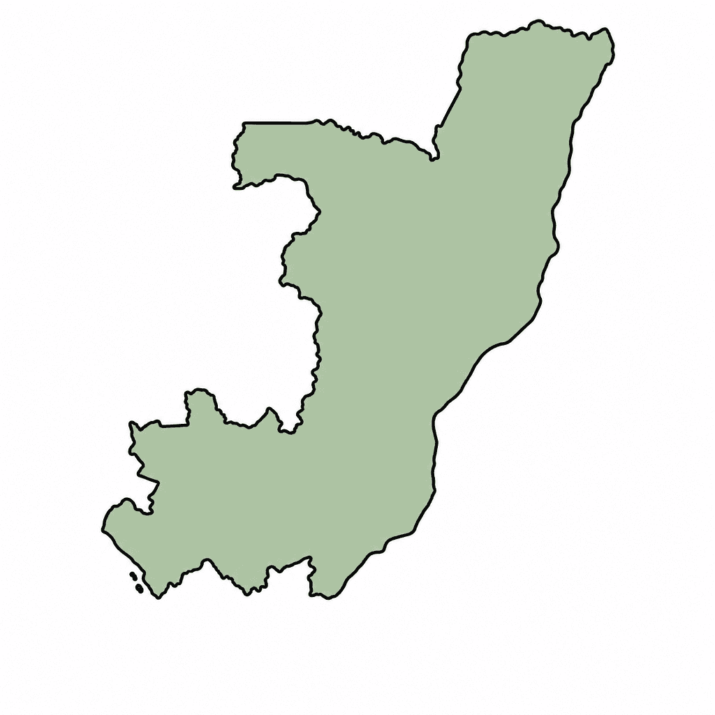 Republic of the Congo Map Outline