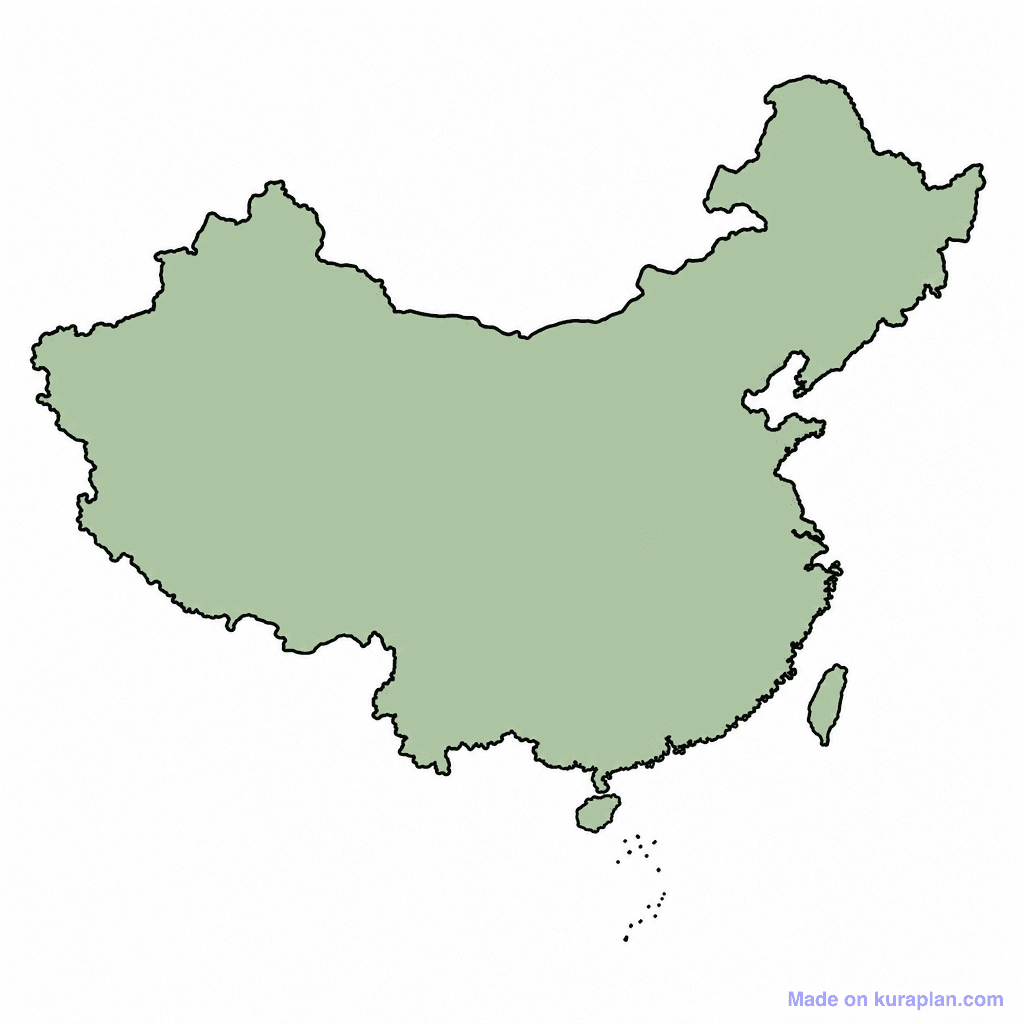 China Map Outline
