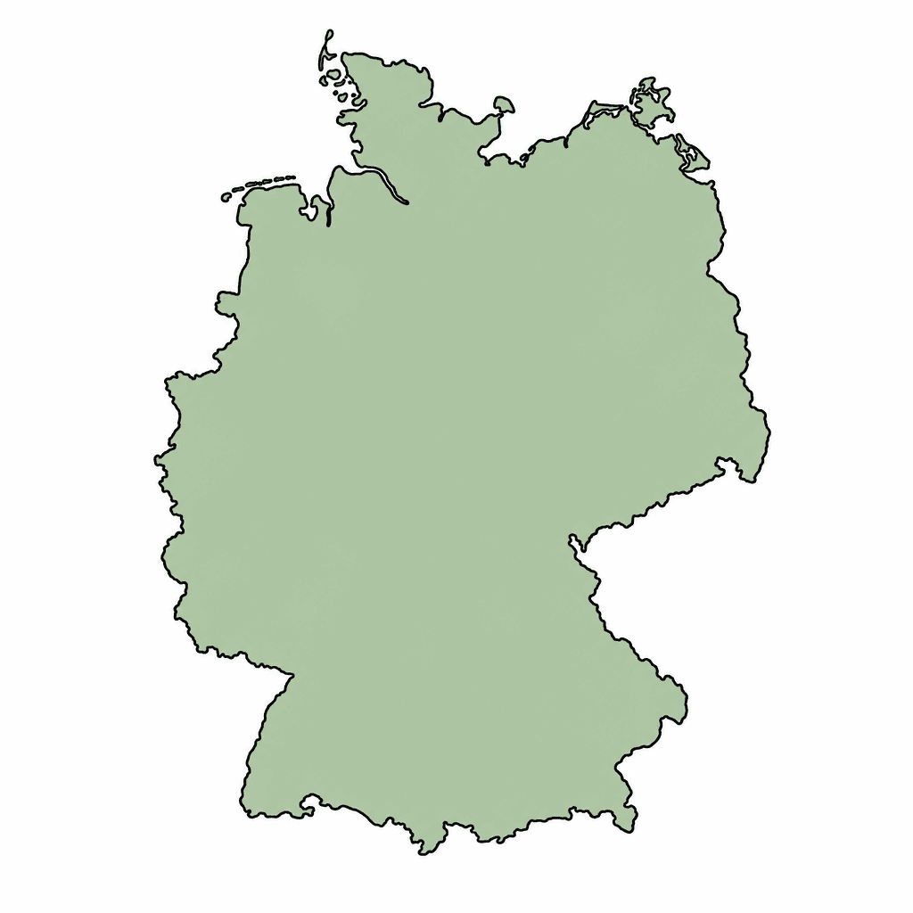 Germany Map Outline