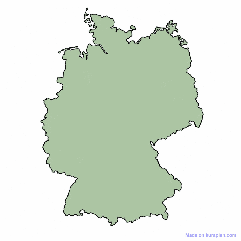 Germany Map Outline