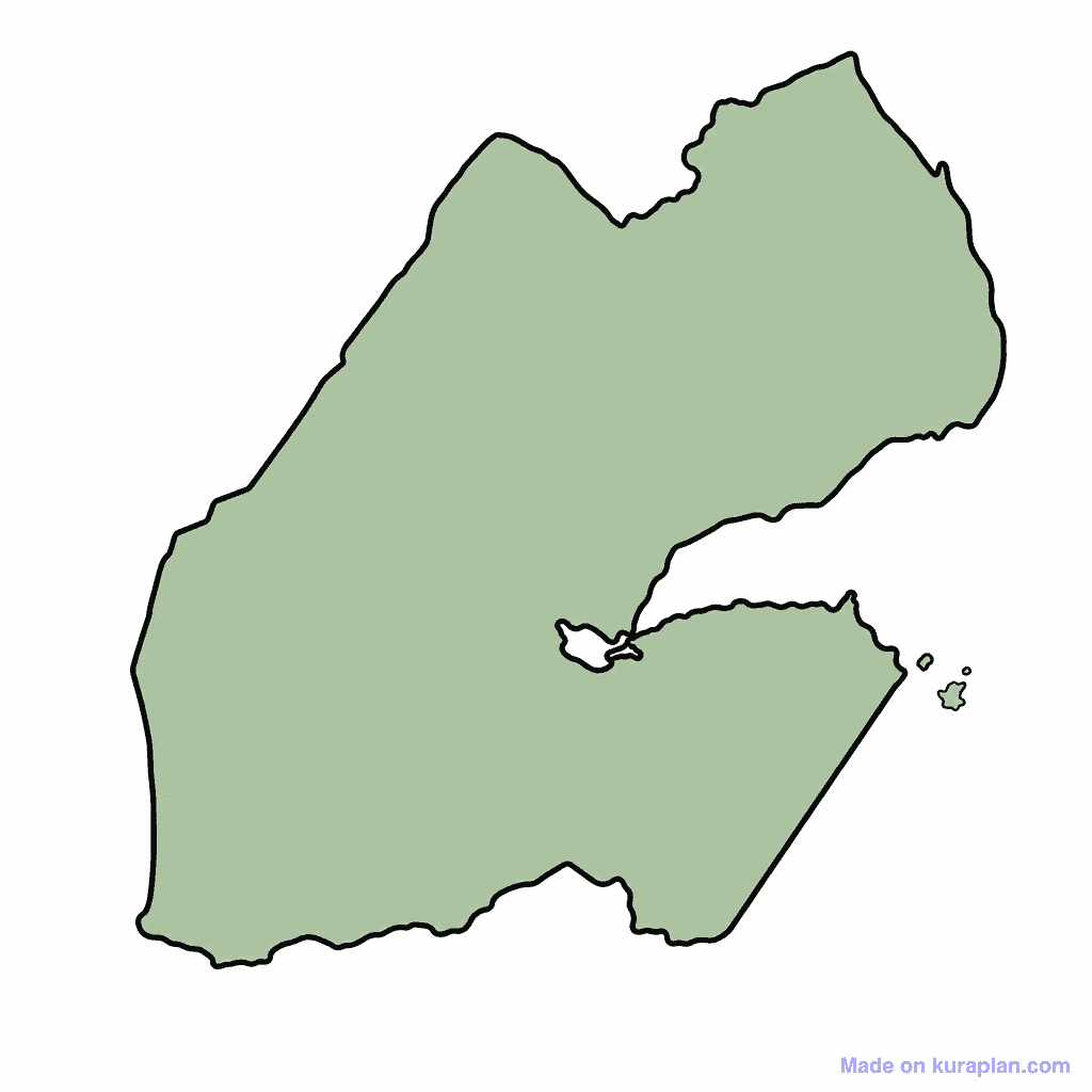 Djibouti Map Outline