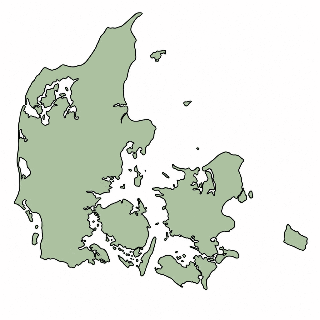 Denmark Map Outline