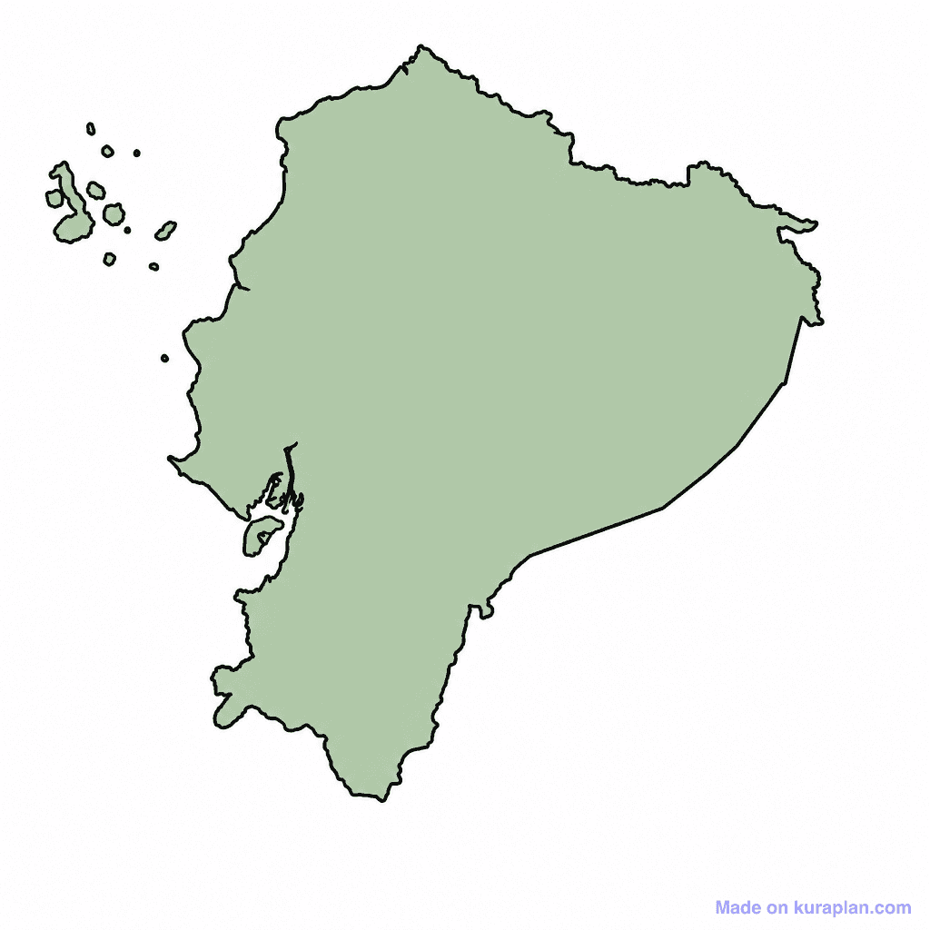 Ecuador Map Outline