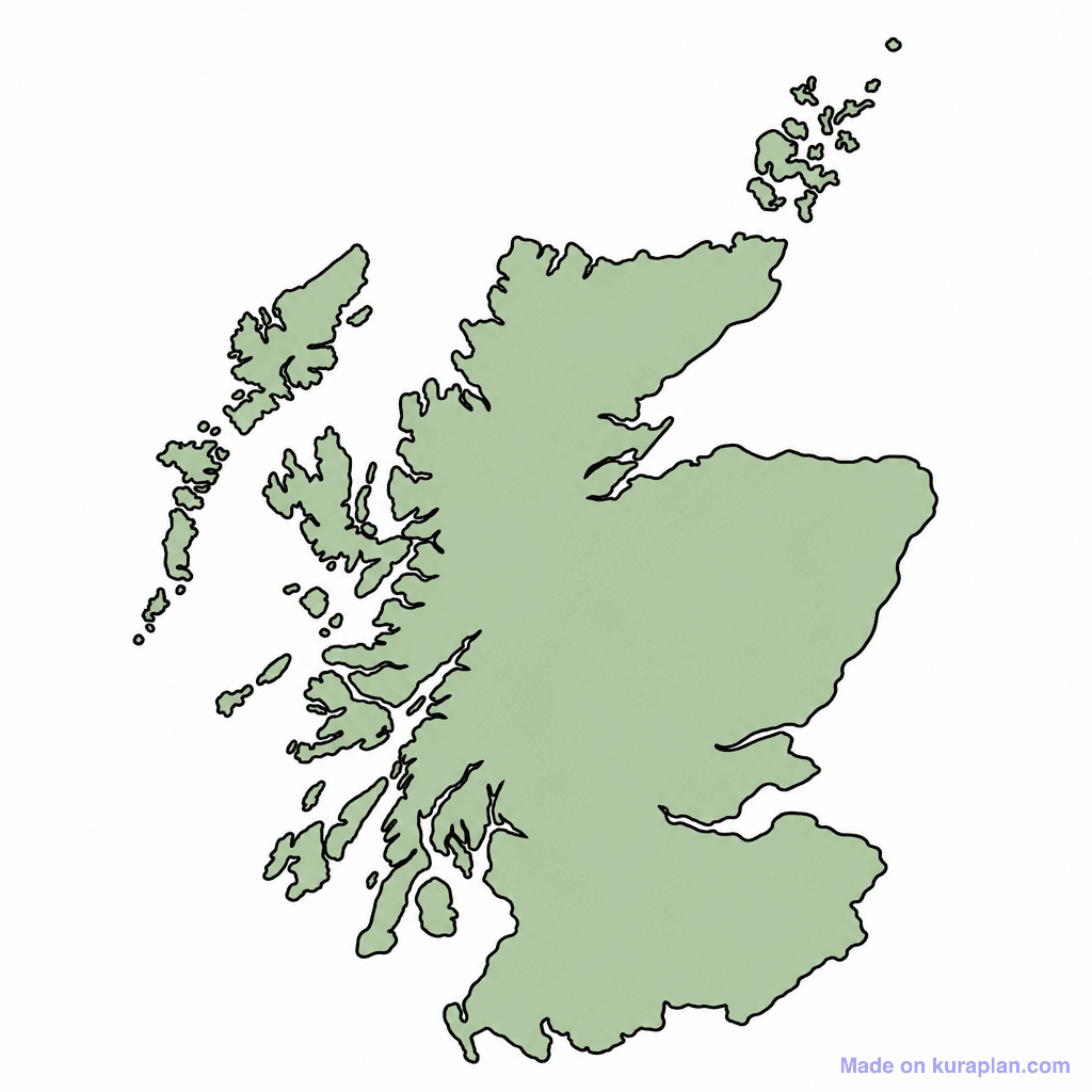 Scotland Map Outline
