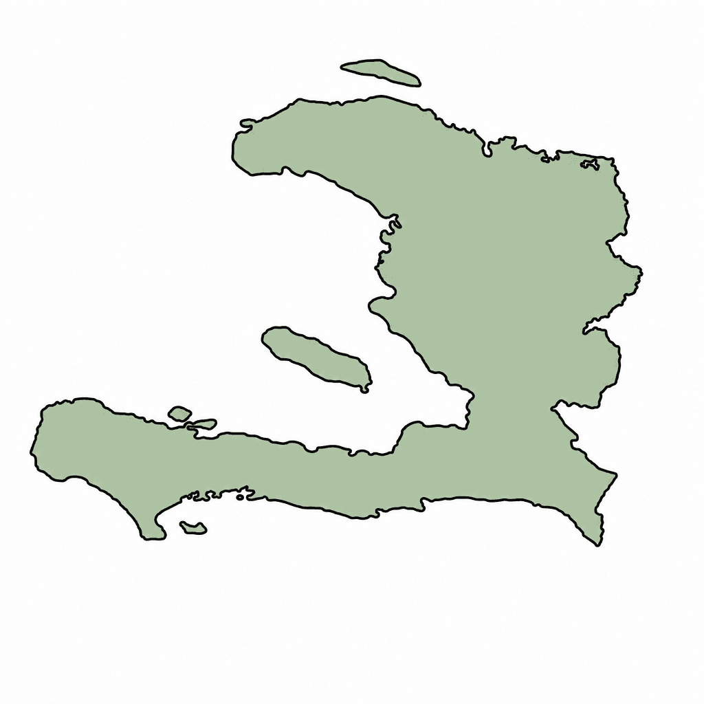 Haiti Map Outline