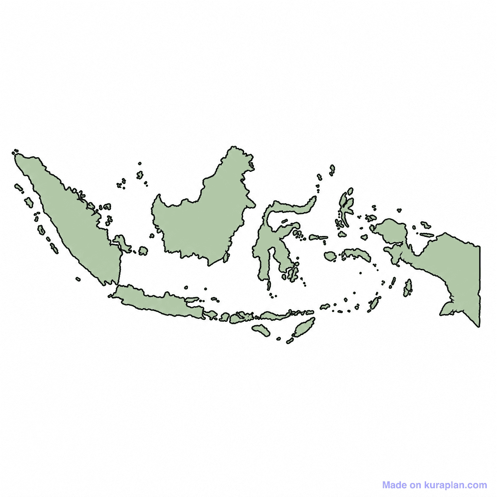 Indonesia Map Outline