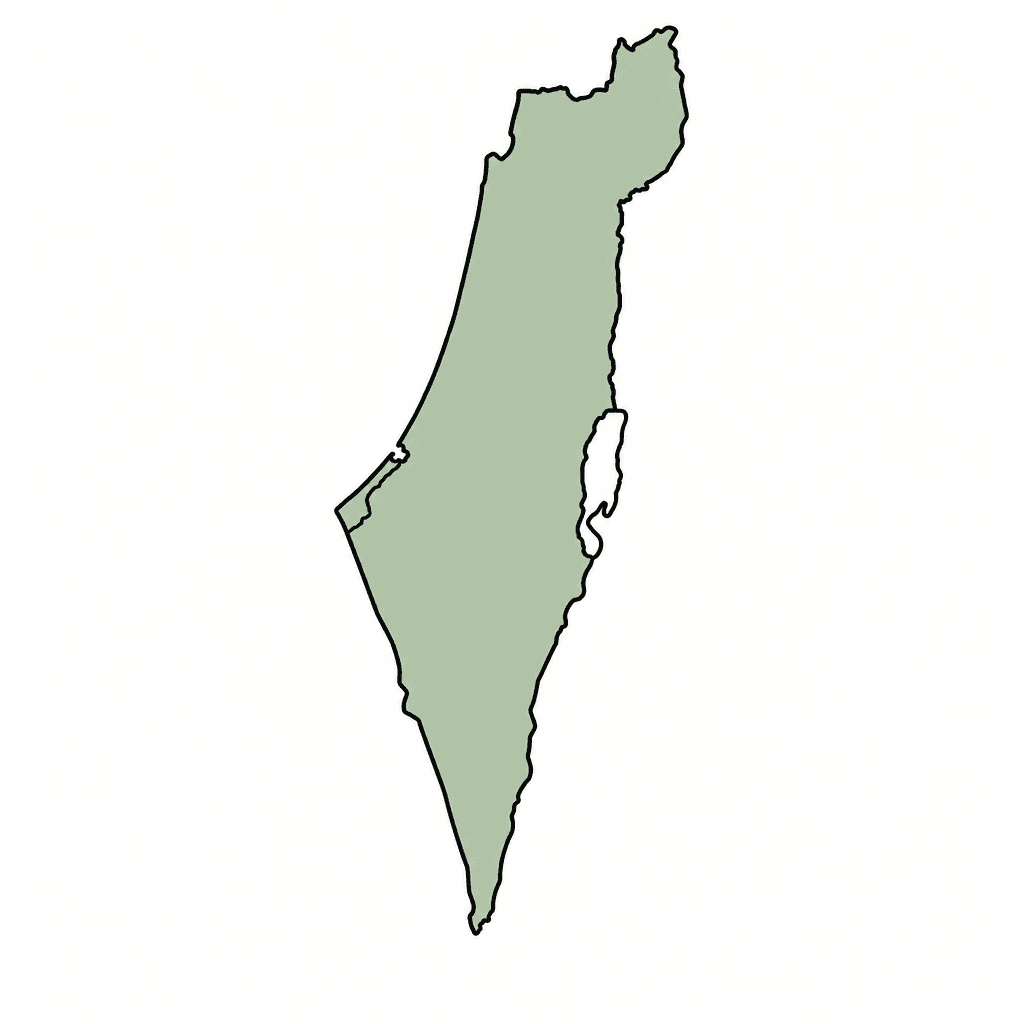 Israel Map Outline