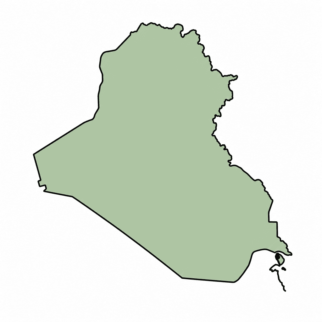 Iraq Map Outline