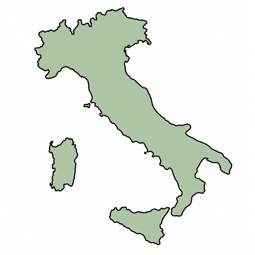 Italy Map Outline