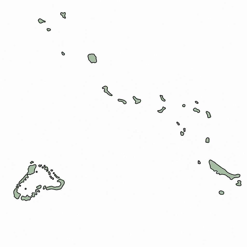 Kiribati Map Outline