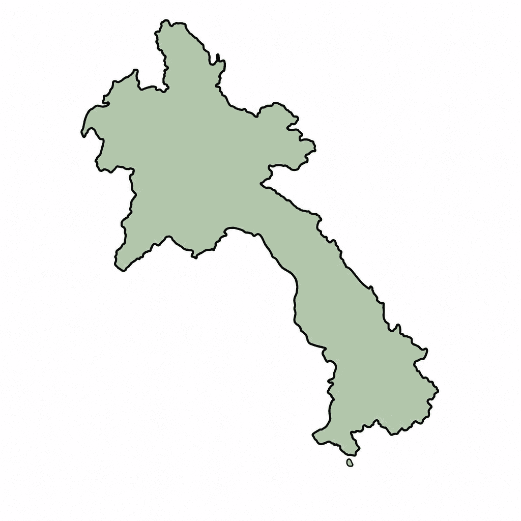 Laos Map Outline