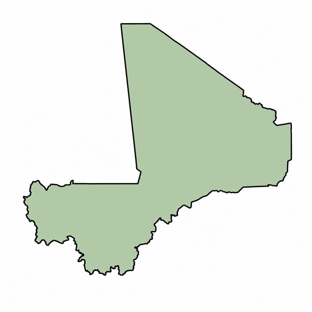 Mali Map Outline