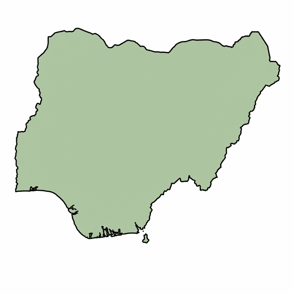Nigeria Map Outline