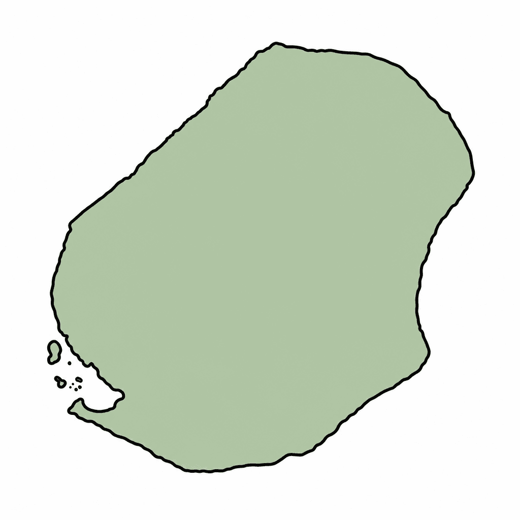 Nauru Map Outline