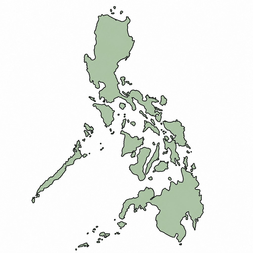 Philippines Map Outline