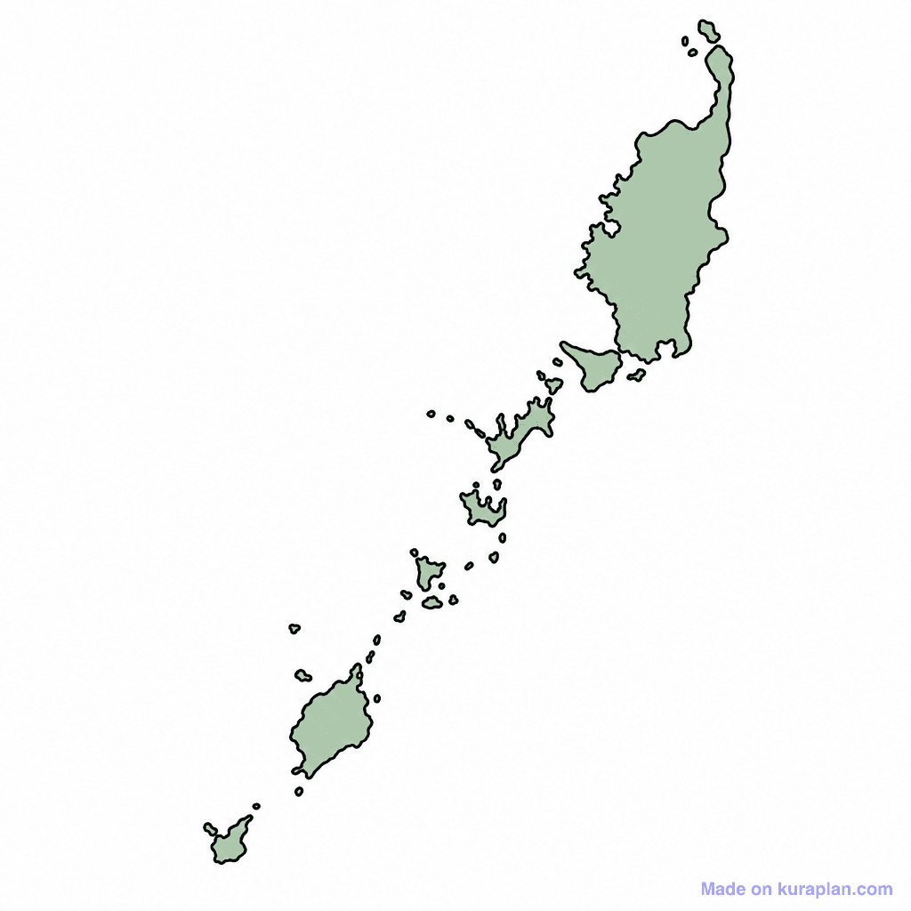 Palau Map Outline