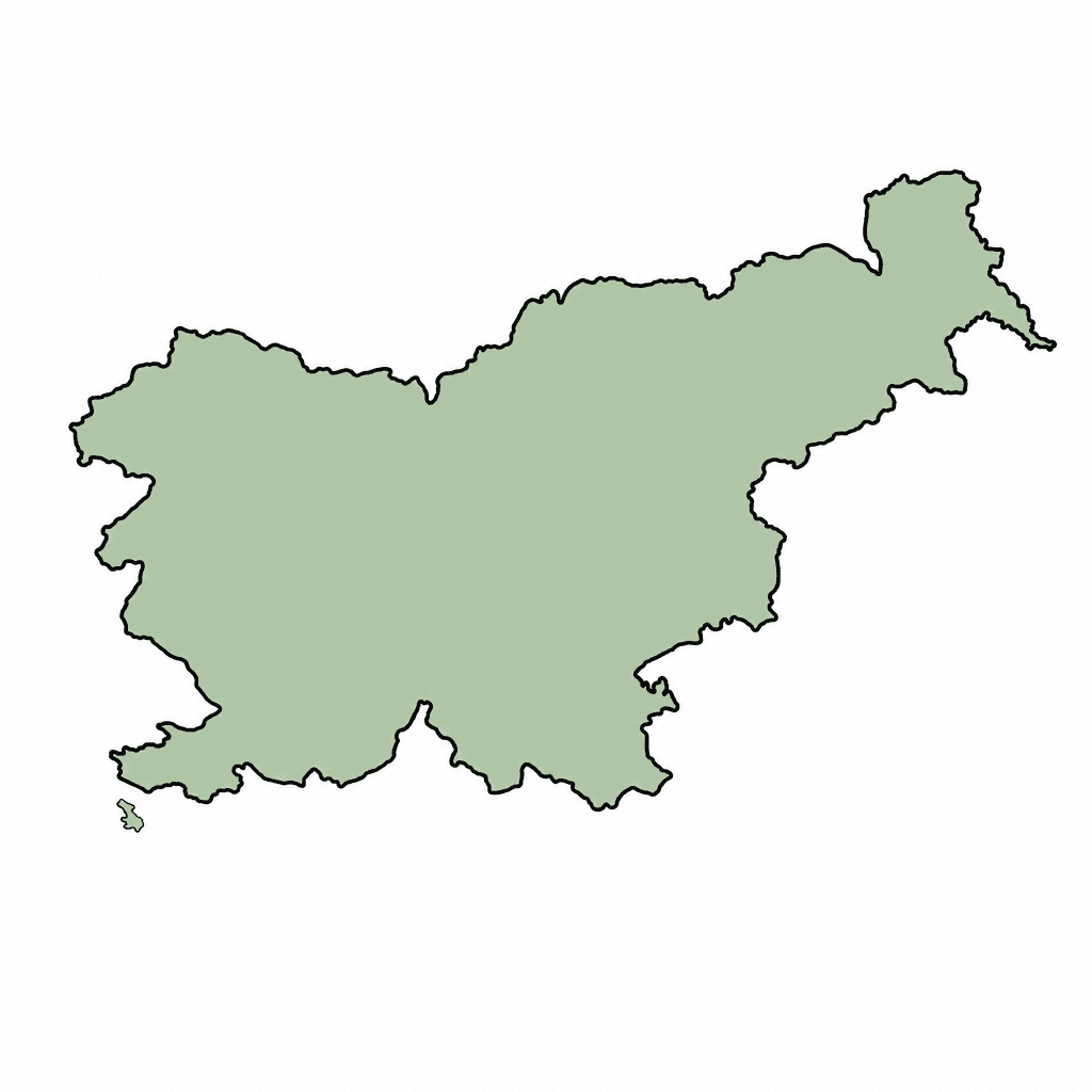 Slovenia Map Outline