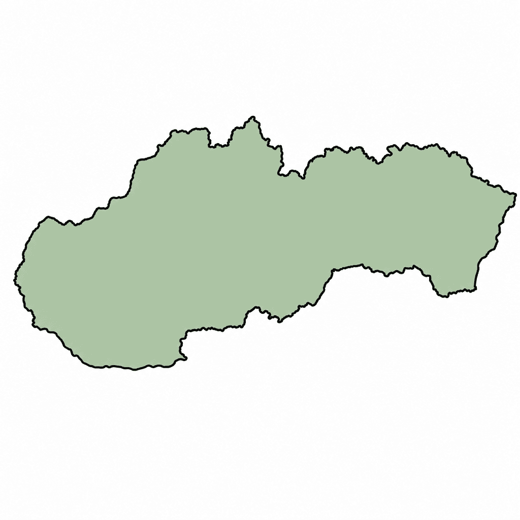 Slovakia Map Outline