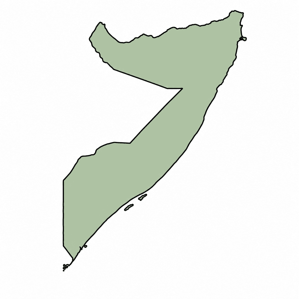 Somalia Map Outline