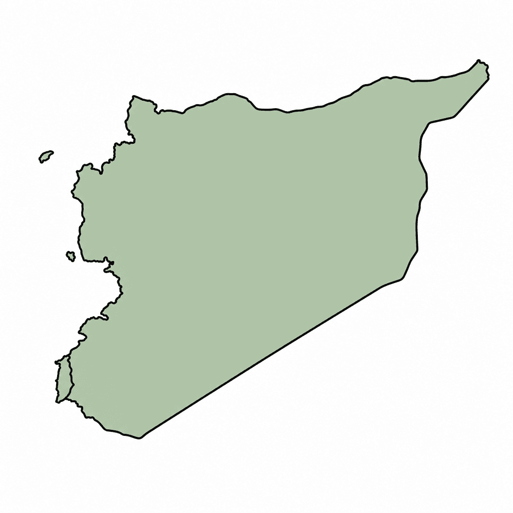 Syria Map Outline