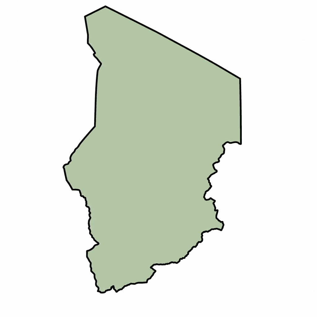 Chad Map Outline