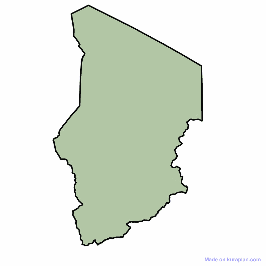 Chad Map Outline
