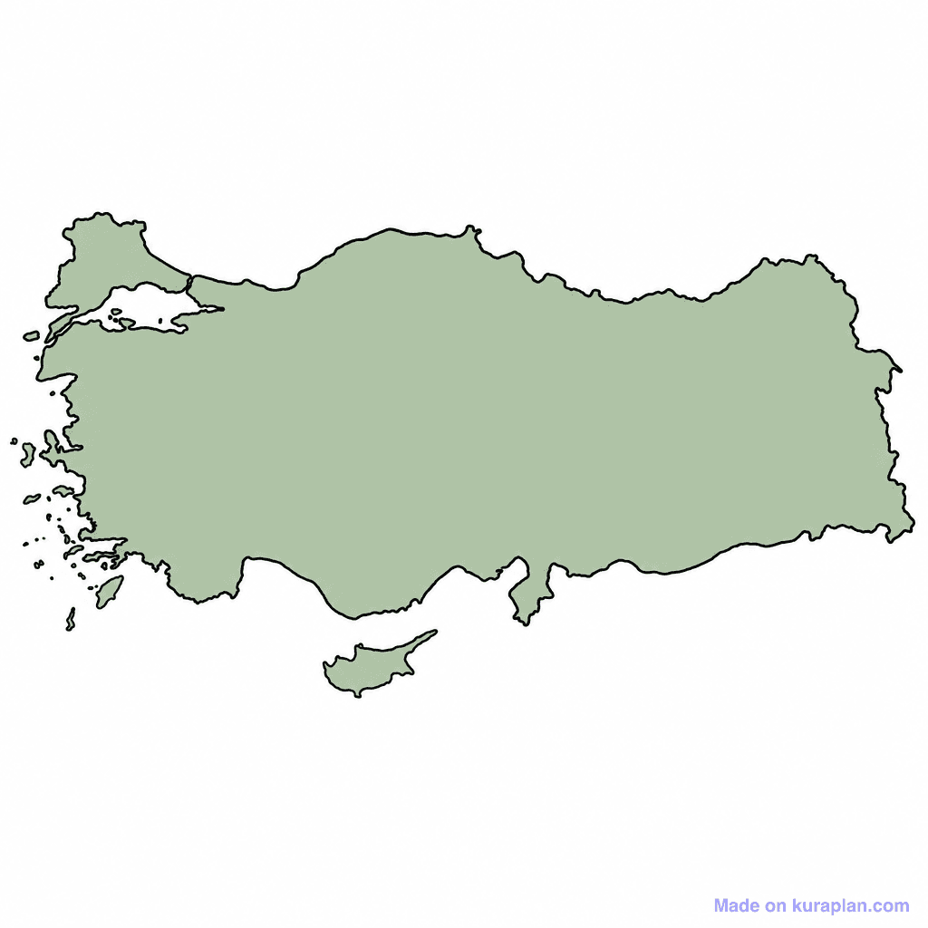 Turkey Map Outline