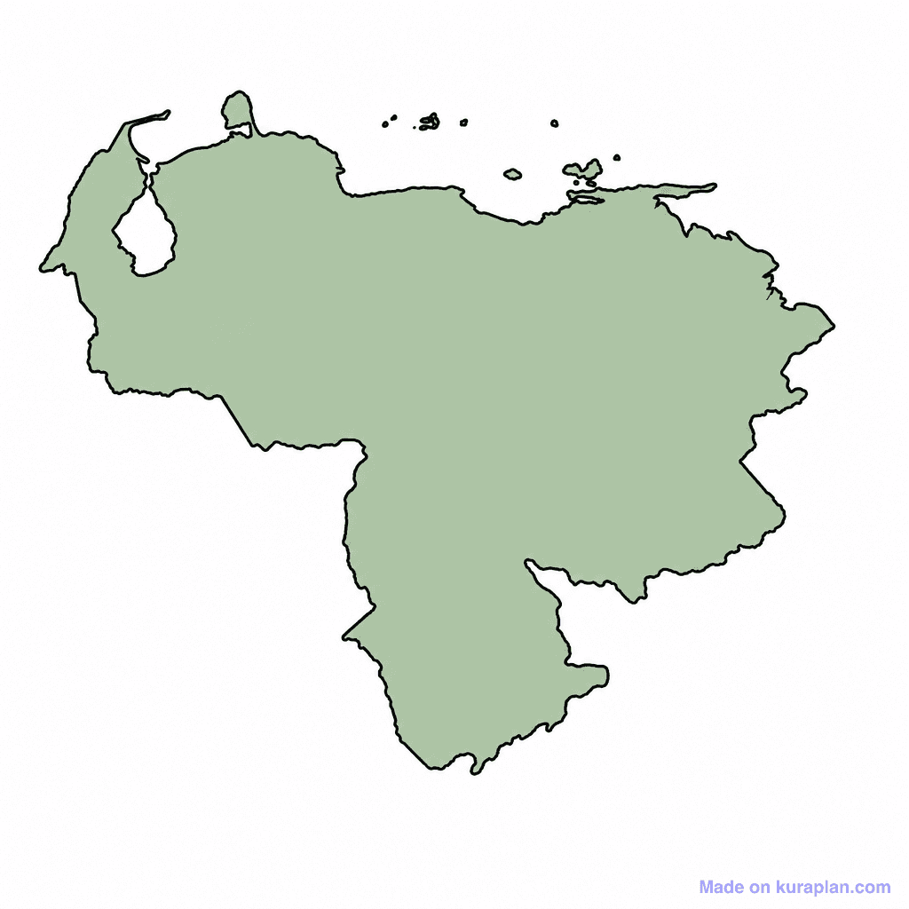 Venezuela Map Outline