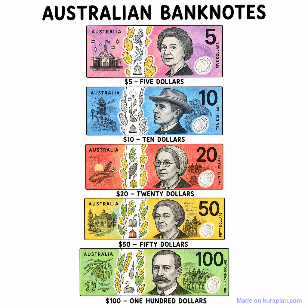 Australian Notes Poster