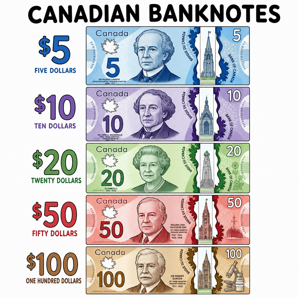 Canadian Notes Poster