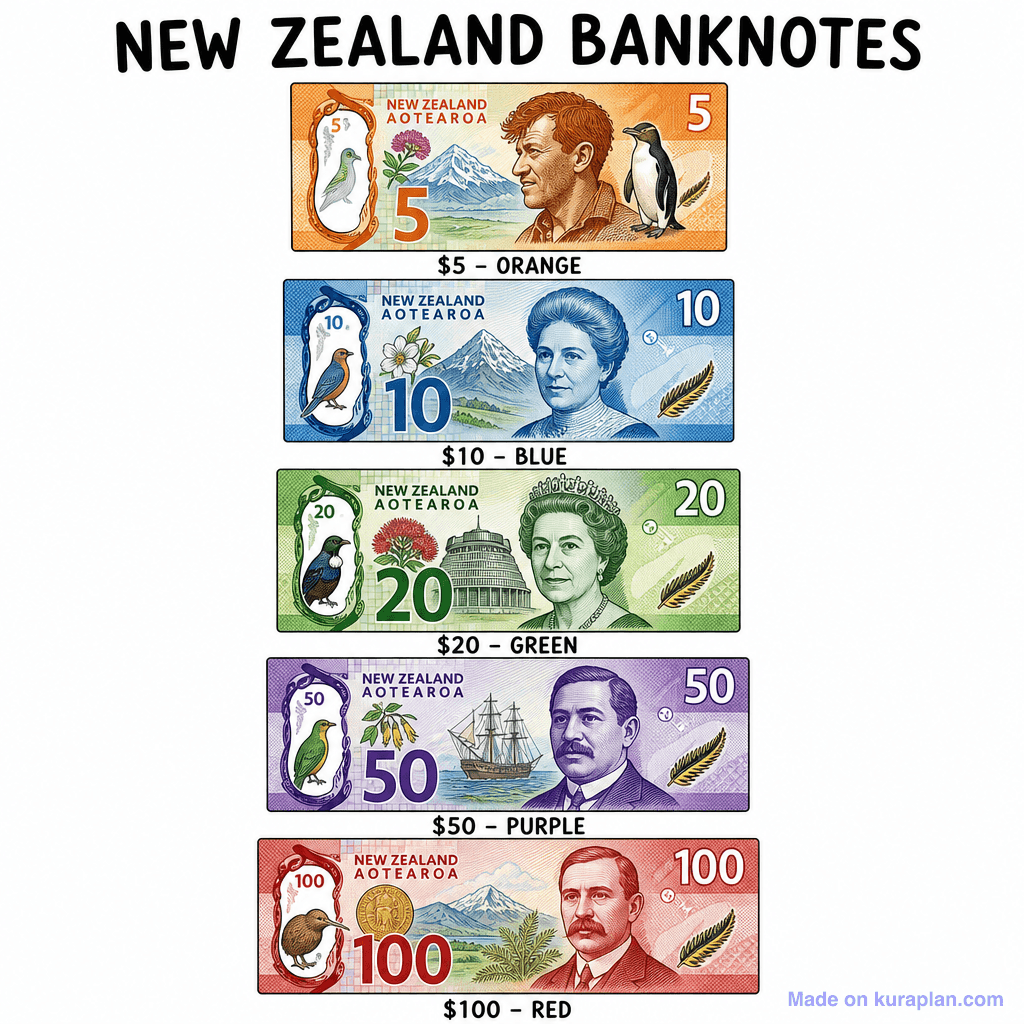 NZ Notes Poster