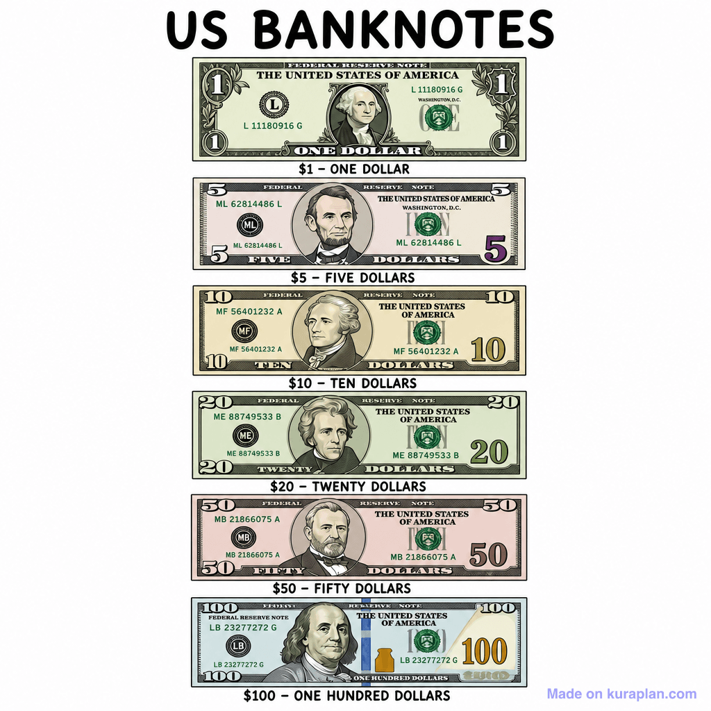 US Notes Poster