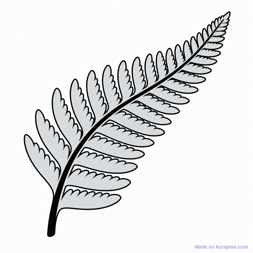 Deco Silver Fern Leaf