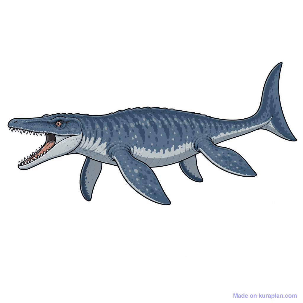 Mosasaurus Clipart
