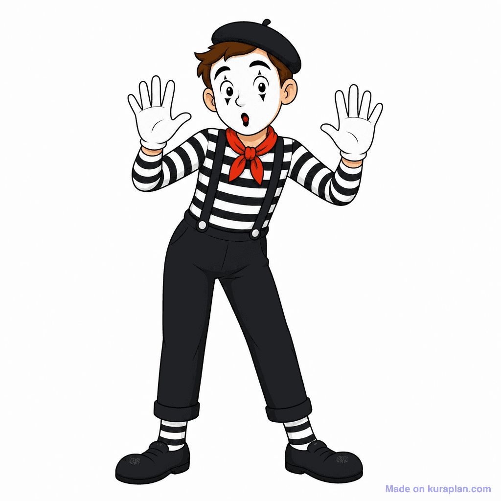 Drama Mime Pulling Rope