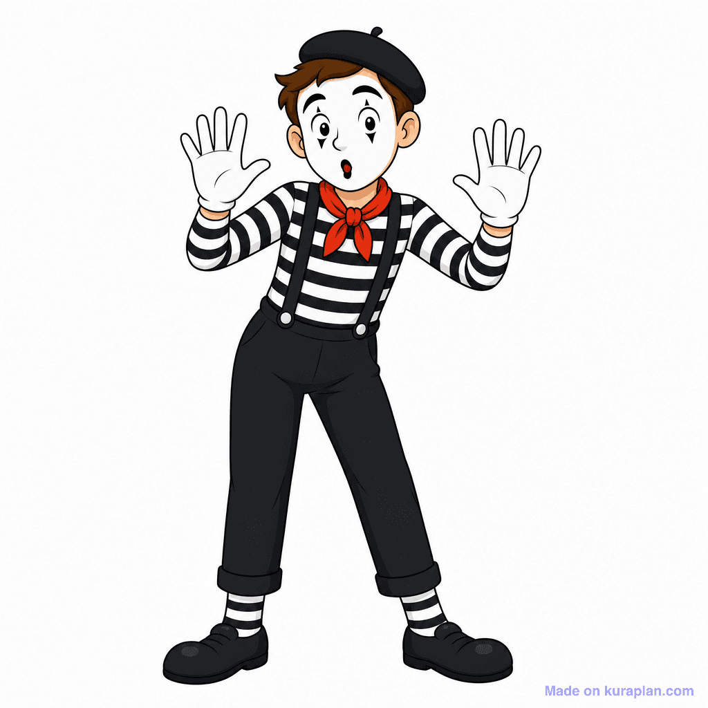 Drama Mime Pulling Rope