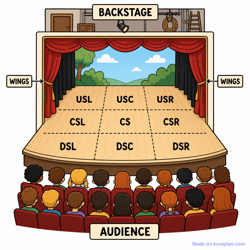 Drama Stage Plan Birds Eye