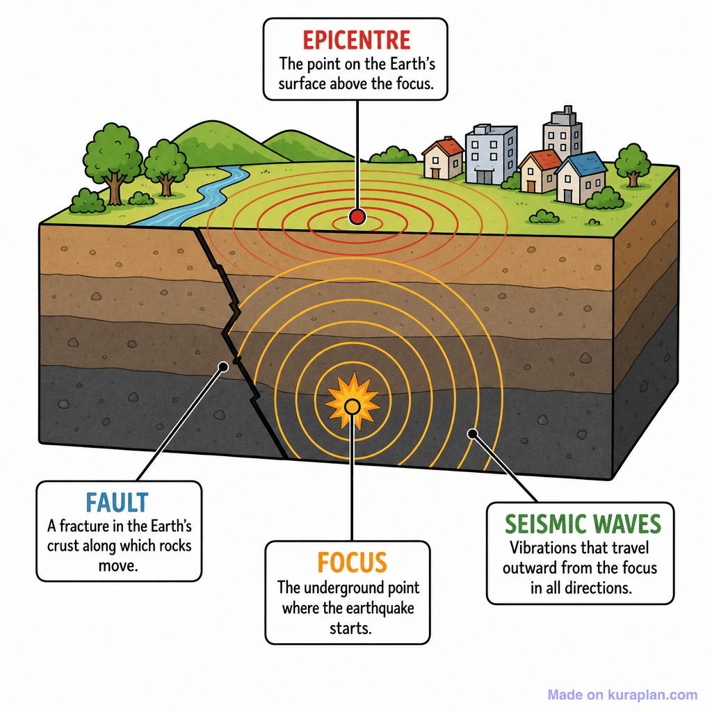 Earthquake Anatomy Diagram