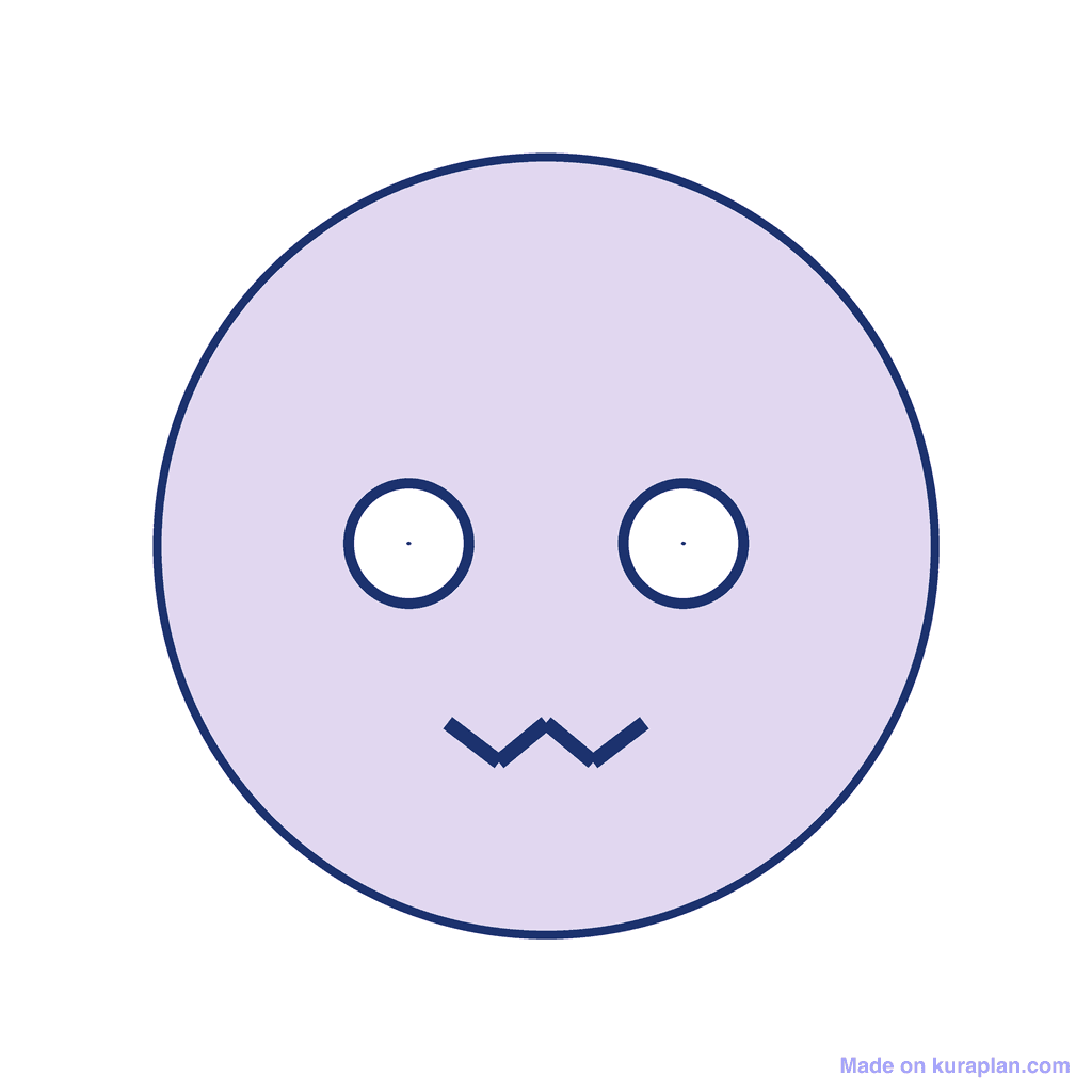Scared face