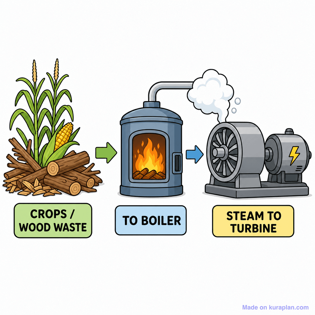 Energy Biomass Diagram