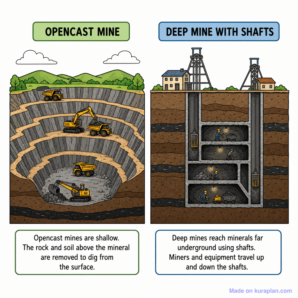 Energy Coal Mine Cross Section