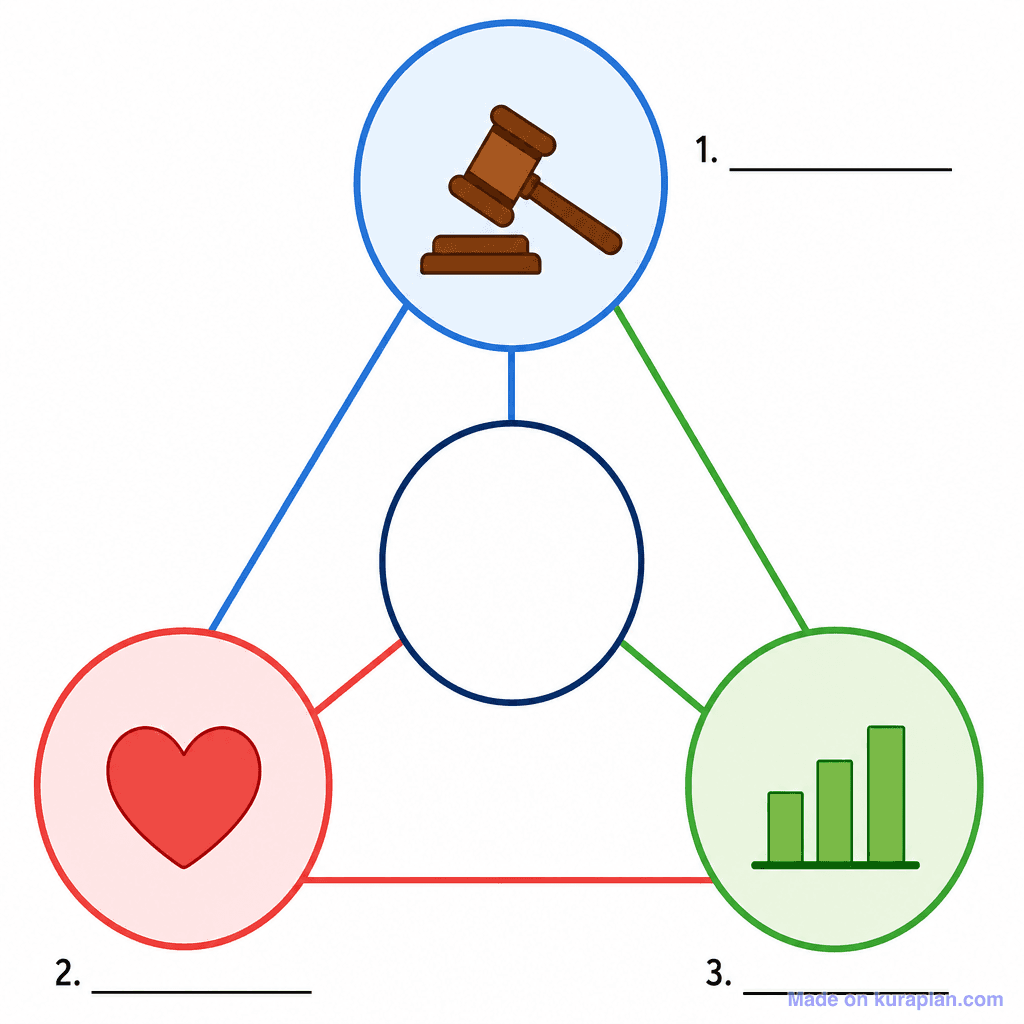 Ethos, Pathos & Logos – Rhetorical Triangle (simple, unlabeled)