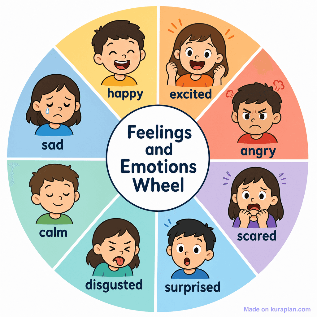 Feelings and Emotions Wheel (simple)