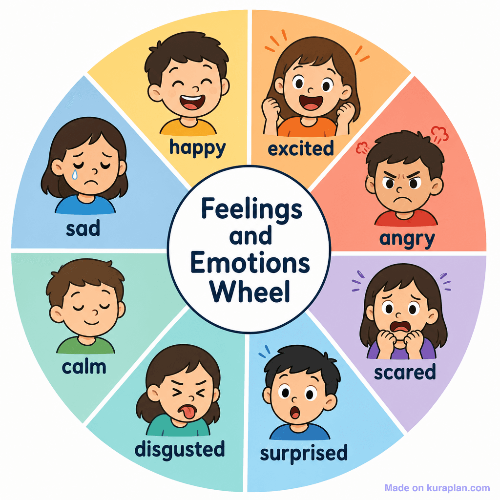 Feelings and Emotions Wheel (simple)