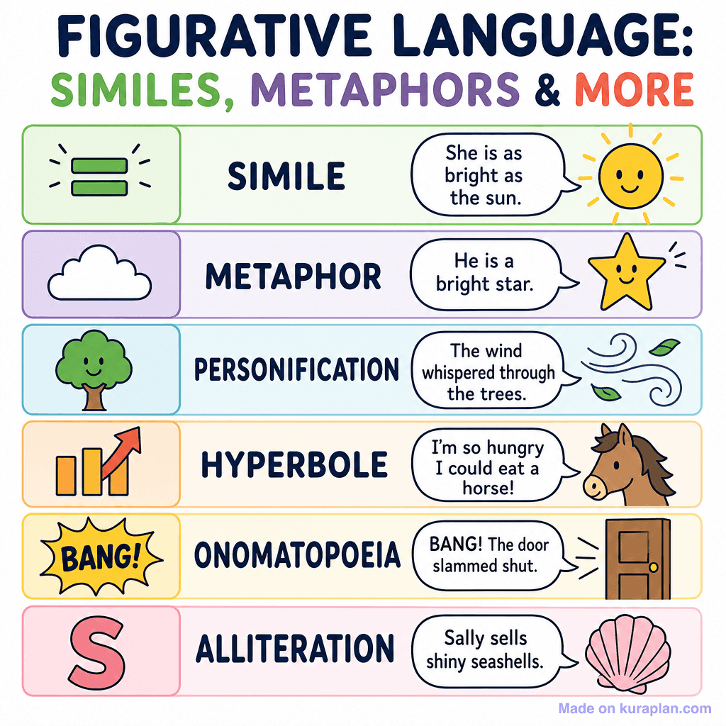 Figurative Language: Similes, Metaphors & More (simple)