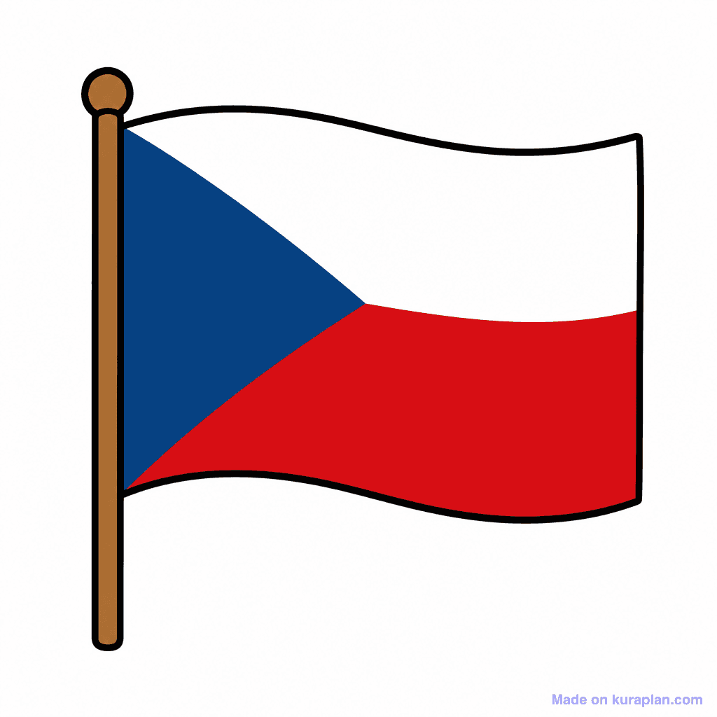 Czechia Flag