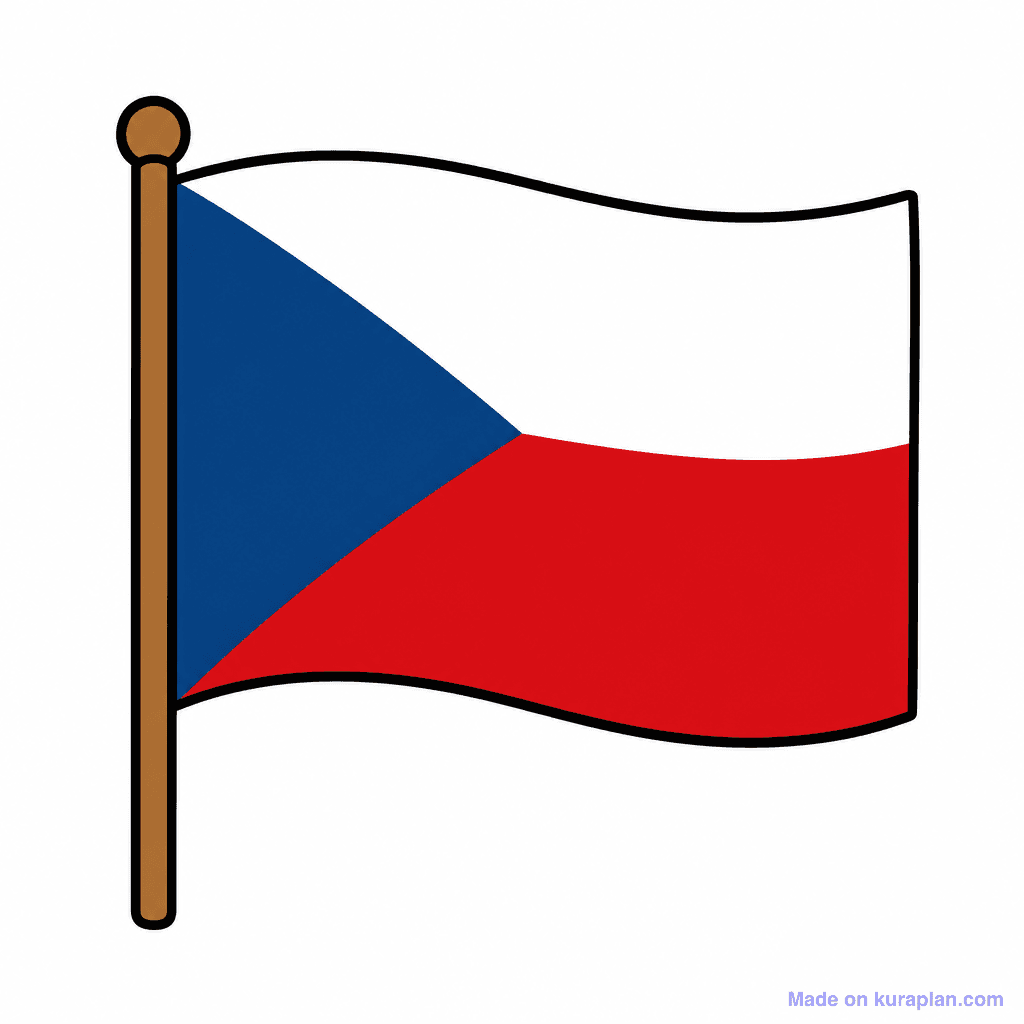 Czechia Flag