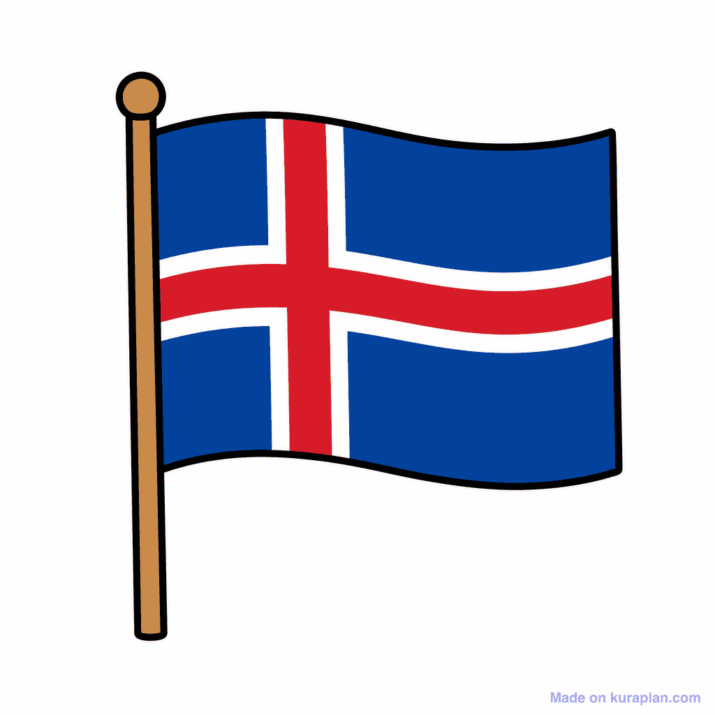 Iceland Flag