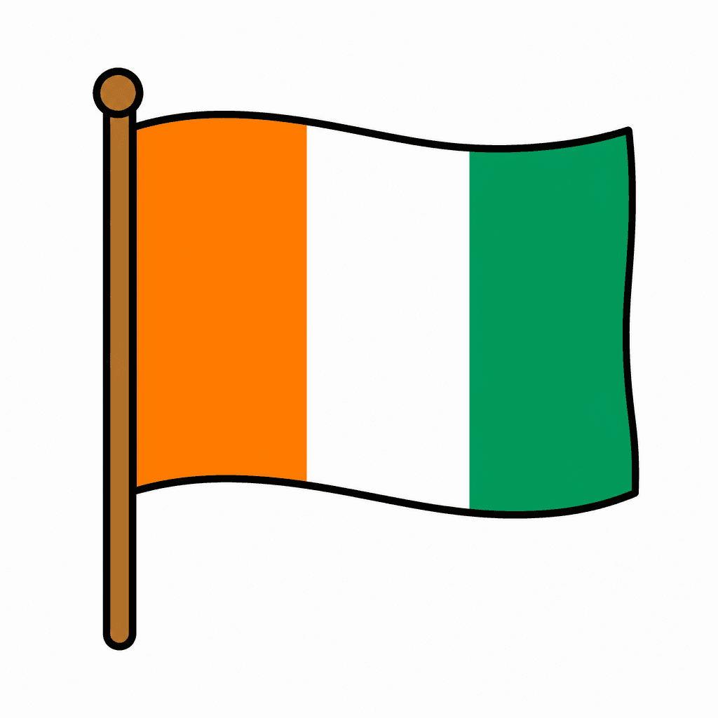 Côte d'Ivoire (Ivory Coast) Flag